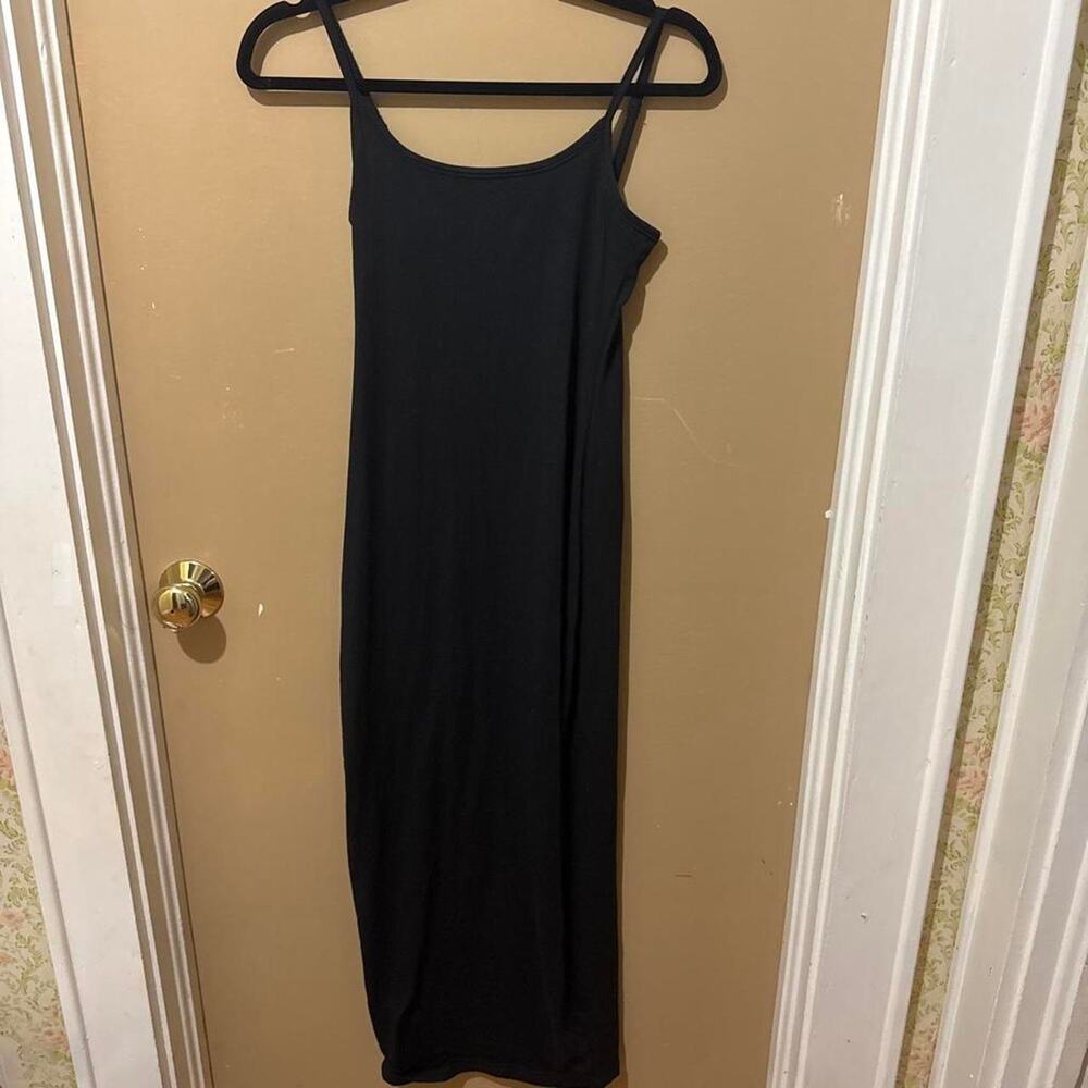 Black maxi dress